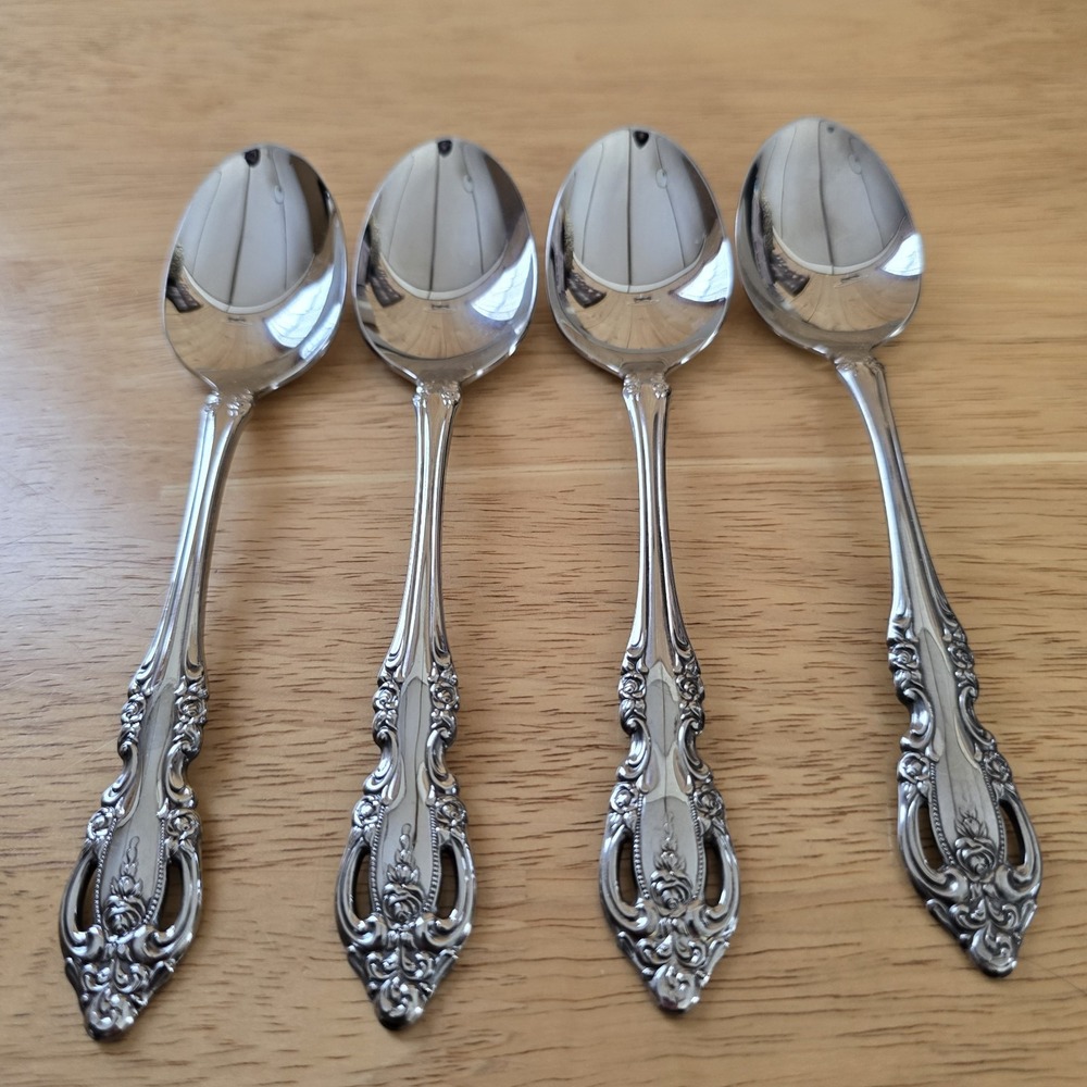 Set of 4‎ Oneida Community BRAHMS Stainless Tablepoons 6 7/8" Flatware